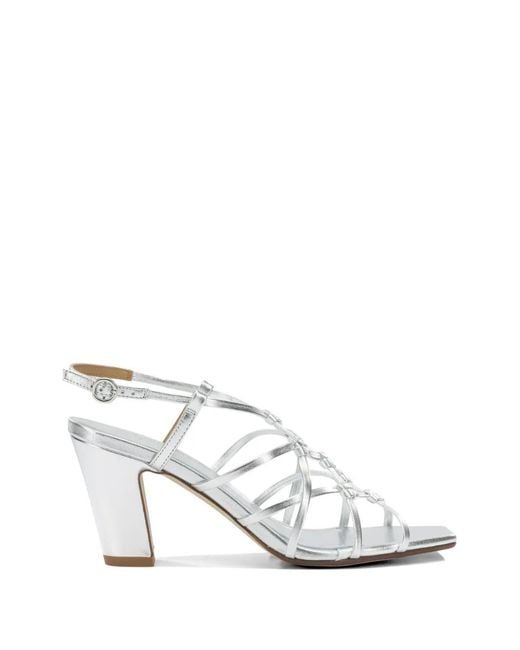 Aeyde White Acacia Laminated-Finish Sandals