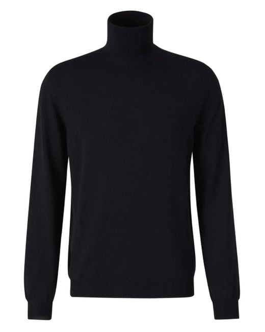 Zanone Blue Roll-Neck Jumper for men