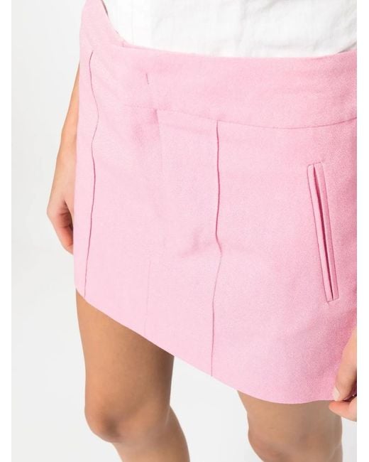 Isabel Marant Pink Cotton Blend Miniskirt