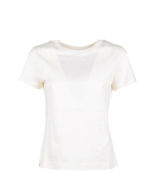 Marella White T-Shirt À Encolure Ronde