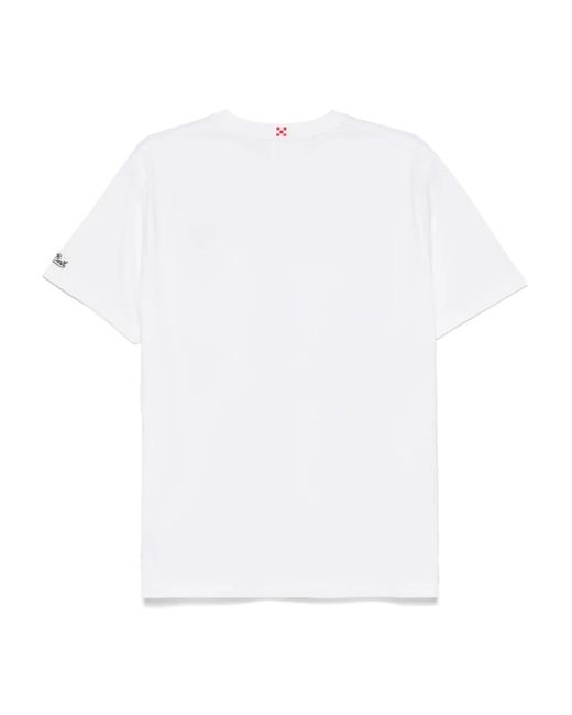 Mc2 Saint Barth White T-Shirt With Short Sleeves for men