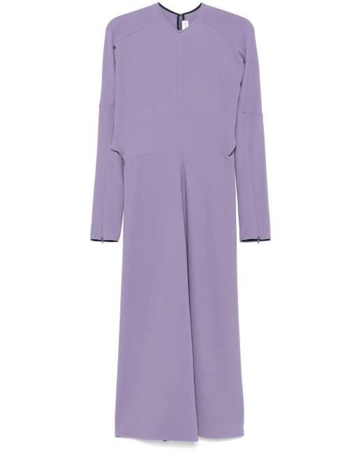 Victoria Beckham Iris Midi-Jurk in het Purple