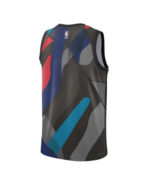Chaleco Brooklyn Nets Swingman Nike de hombre de color Blue