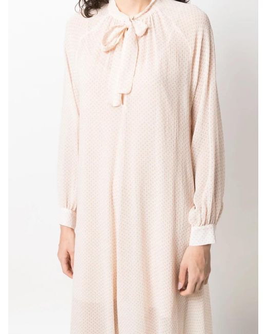 Fabiana Filippi White Kleid Mit Grafischem Print