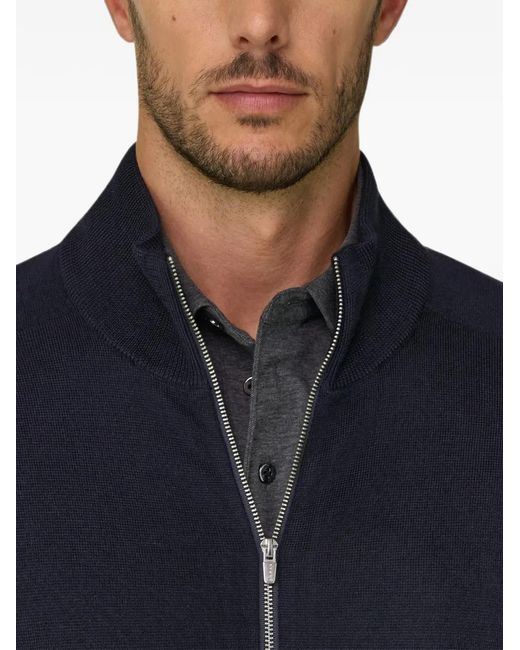 Boggi Black Full-Zip Jumper for men