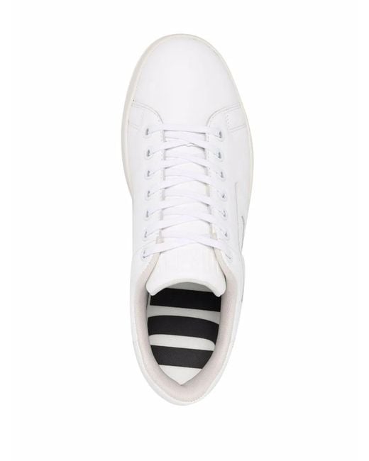 DIESEL White S-Athene Low W Logo-Appliqué Sneakers