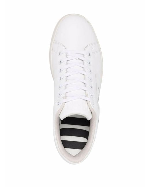 DIESEL White S-Athene Low W Logo-Appliqué Sneakers