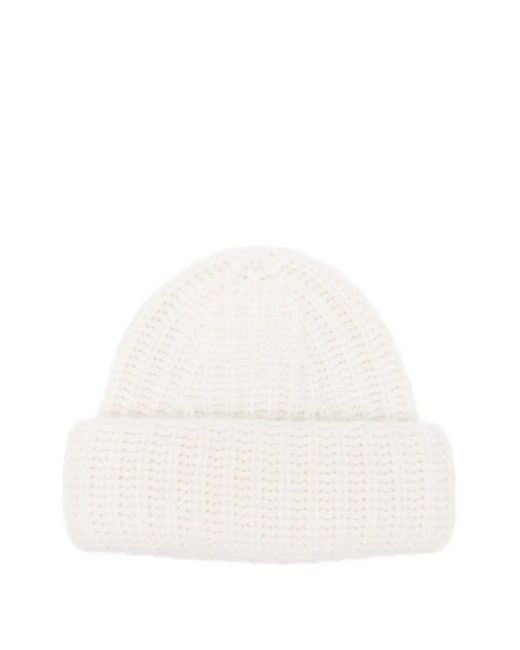 Gorro de canalé Lisa Yang de color White