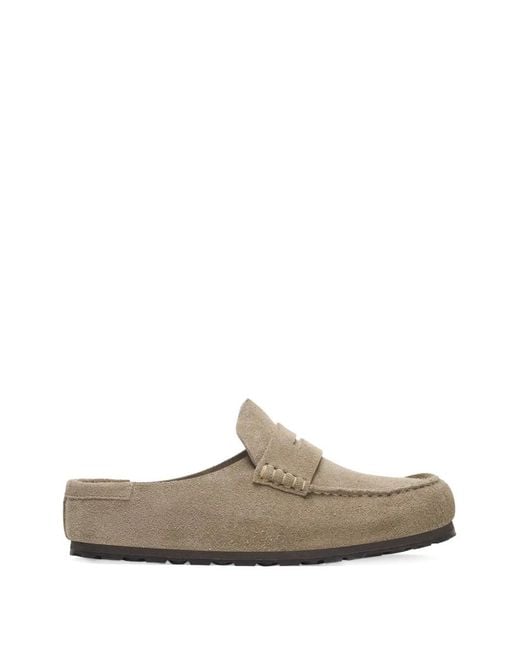 Birkenstock White Naples Wrapped Mules for men