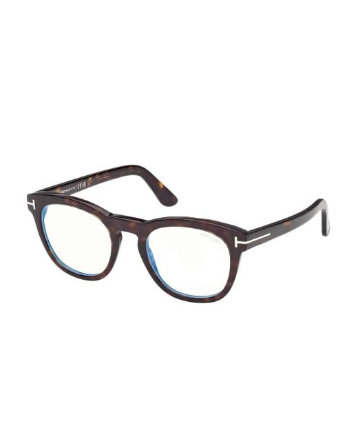 Tom Ford Brown Round-Frame Glasses for men
