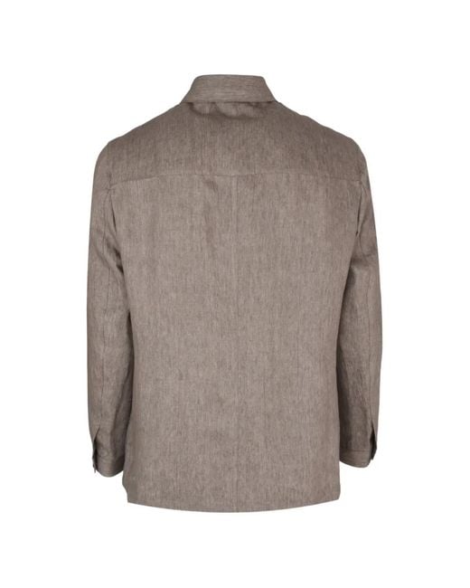 Tombolini Brown Zero Gravity Shirt Jacket for men