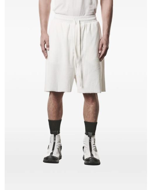 Thom Krom White Drawstring Pocket Shorts for men