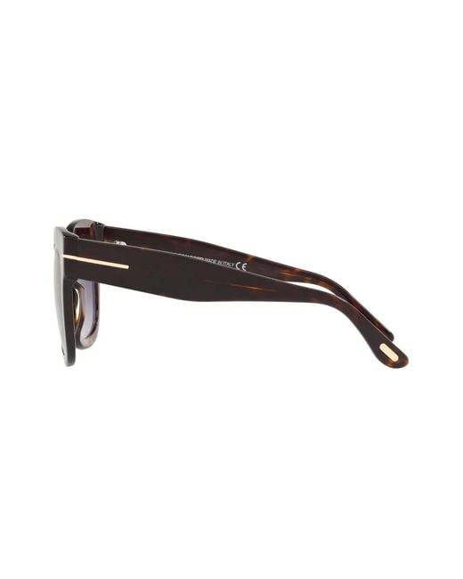 Tom Ford Brown Beatrix Square-Frame Sunglasses