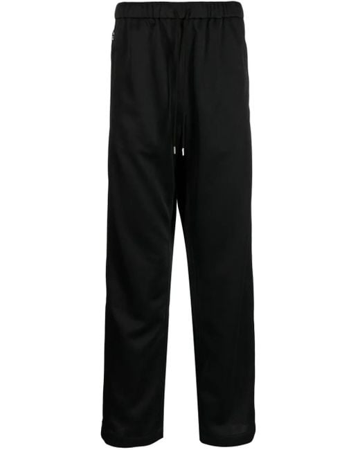 Children of the discordance Black Bandana-Panel Track Pants for men