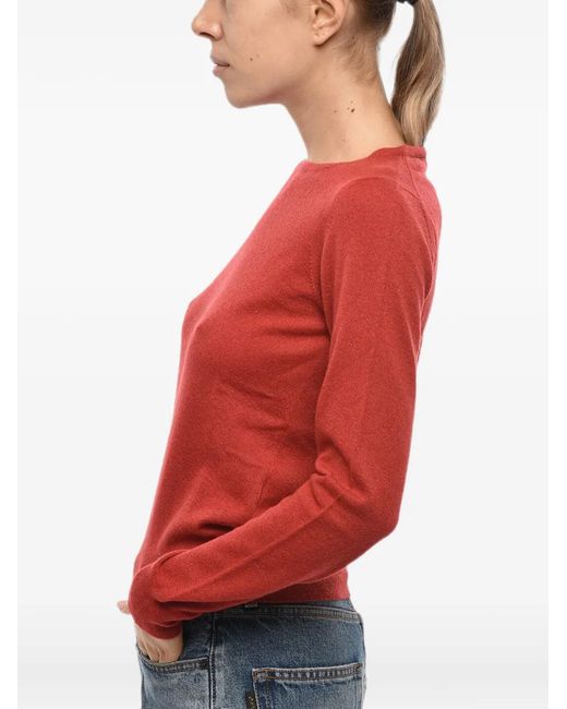 Malo Red Crew-Neck Long-Sleeve Sweater