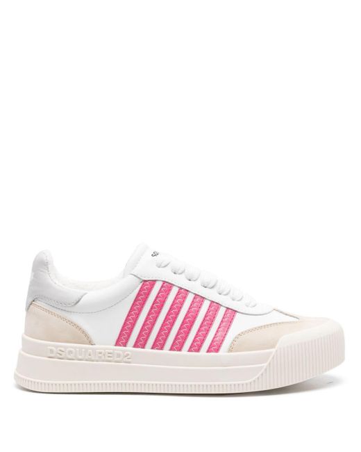 DSquared² Gestreepte Sneakers in het Pink