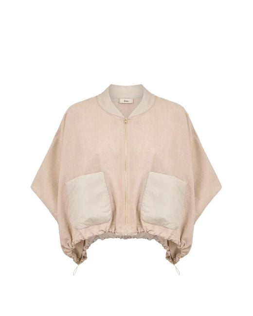 Herno Natural Zip Pocket Poncho