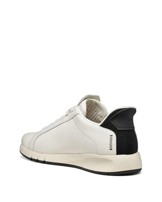 Geox White Aerantis Plus Panel Sneakers for men