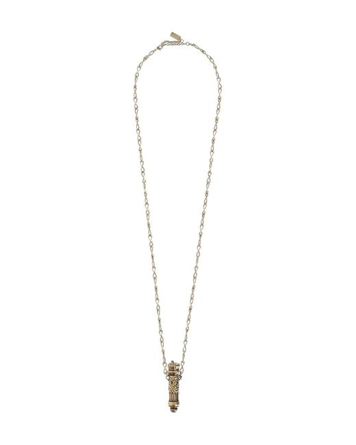 Chloé White Bottle-Pendant Necklace