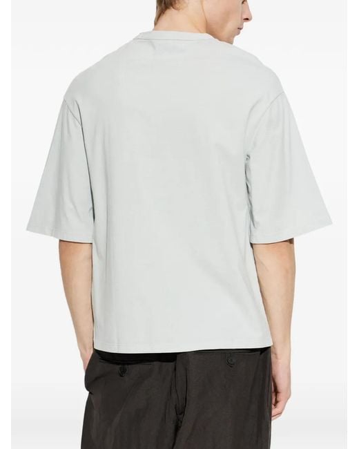 Officine Generale White Crew-Neck T-Shirt
