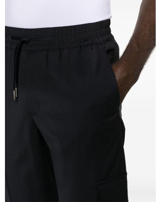 Sandro Black Alpha Cargo Trousers for men