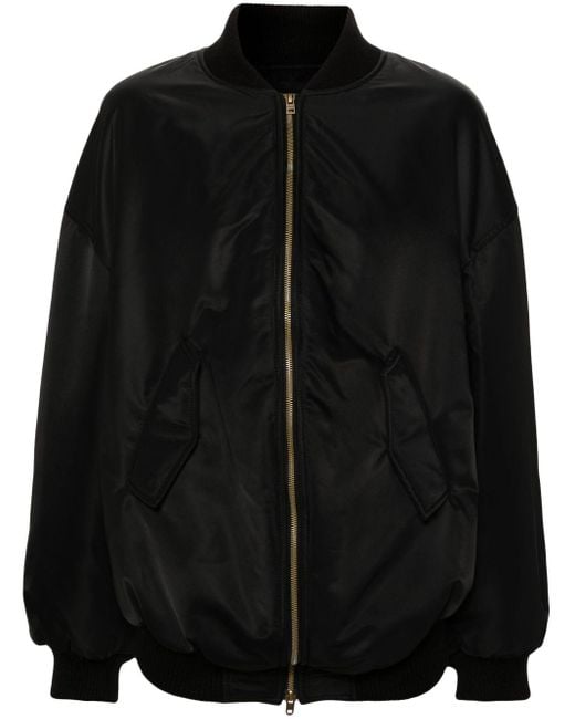 we11done Black Padded Bomber Jacket - Women's - Polyester/nylon/rayon