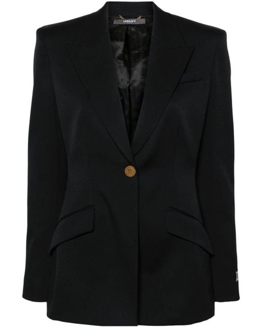 Versace メドゥーサボタン シングルジャケット Black