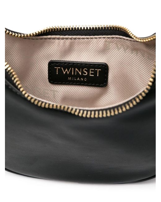 Twin Set Black Croissant Mini Bag
