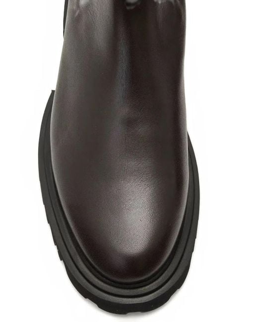 AllSaints Black Hallie Pull-Tab Lug-Sole Boots