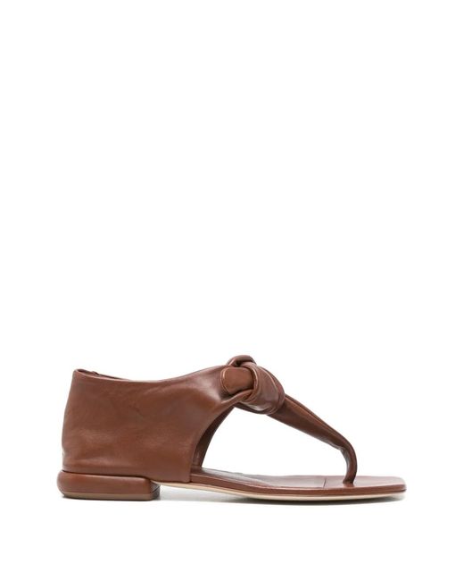 Officine Creative Brown Suki Knotted Sandals