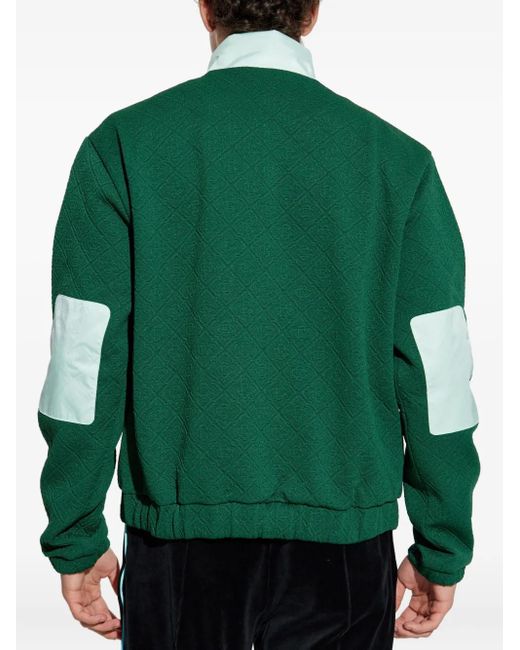 Casablanca Green Zip Sweatshirt for men