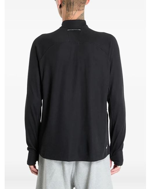 Nike Langarmshirt mit Reißverschluss in Black für Herren