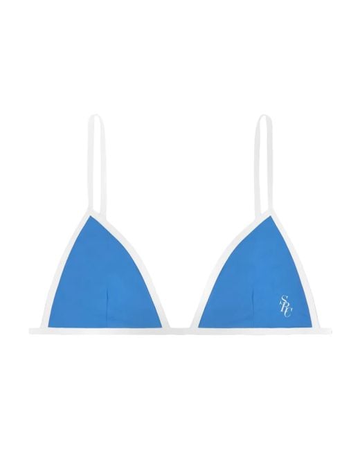 Sporty & Rich Kate ビキニトップ Blue