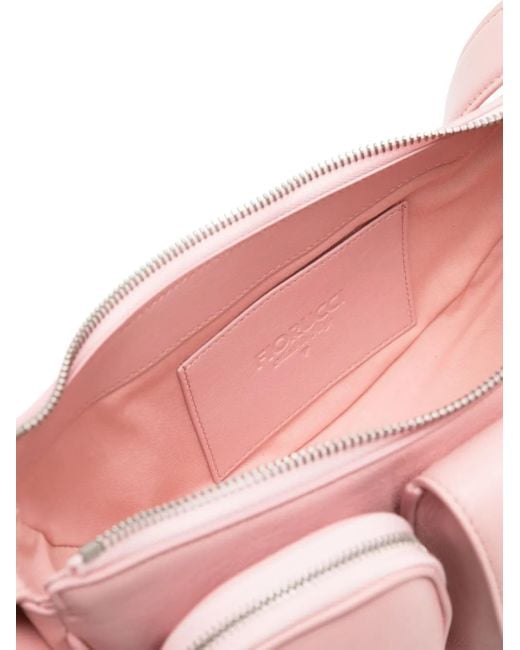 Fiorucci Pink Super Pocket Leather Bag