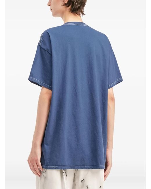 WESTFALL Blue Strawberry-Graphic T-Shirt for men