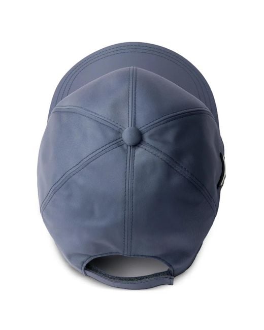 Prada Blue Re-Nylon Baseball Cap for men