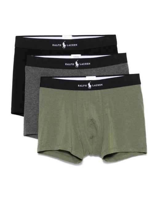 メンズ Polo Ralph Lauren ロゴ ボクサーパンツ セット Green