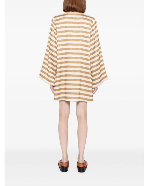 Vestido corto Olivia Bambah de color Natural