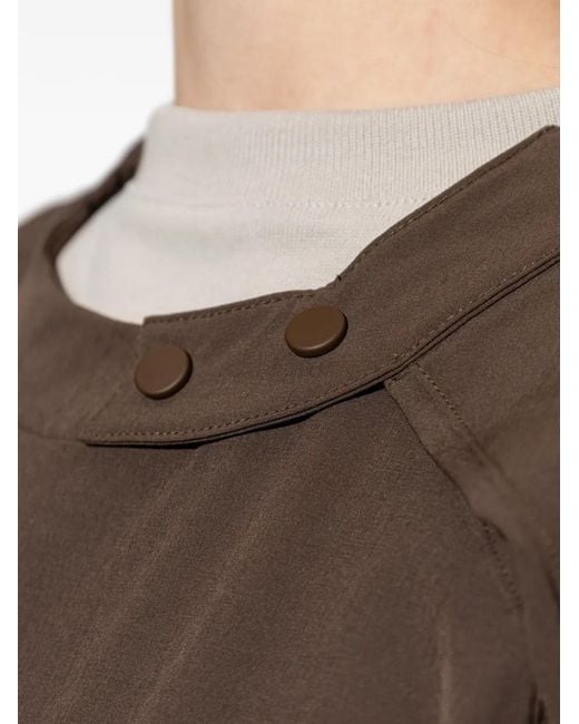 Adidas Brown X Entire Studios Z.N.E. Buttoned Sweatshirt