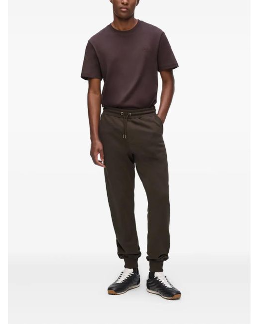 Karl Lagerfeld Brown Cuffed Track Pants for men