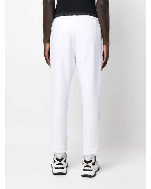 Philipp Plein White Logo-Patch Track Pants for men
