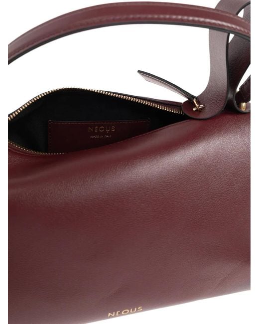 Neous Purple Calf Leather Cross Body Bag