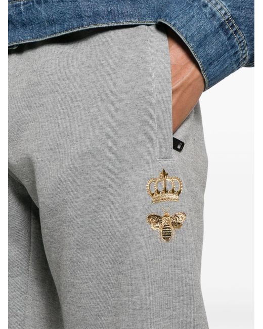 Pantalon de jogging à broderies Dolce & Gabbana pour homme en coloris Gray