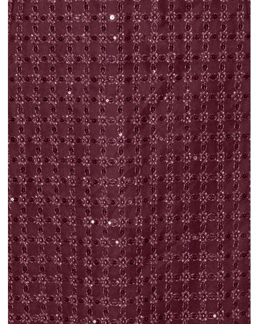 Abito Lungo A Tubino Bordeaux Con Paillettes di ROTATE BIRGER CHRISTENSEN in Purple