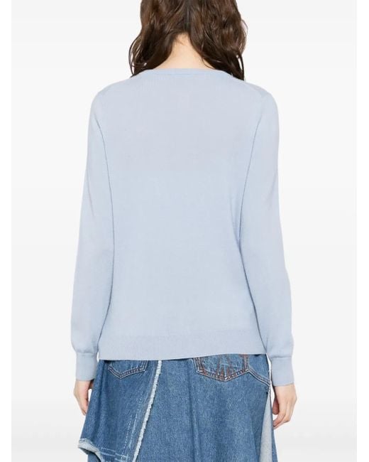 N.Peal Cashmere Blue Olivia Cardigan