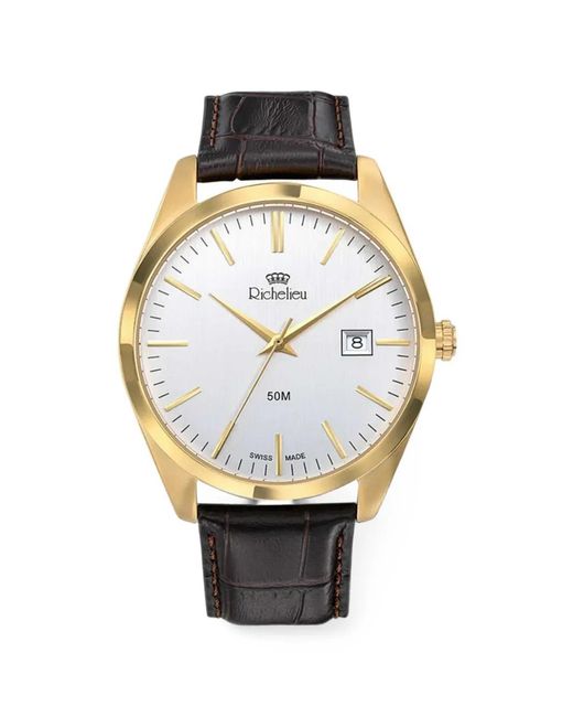 Richelieu Swiss Gray Classic 42Mm Watch for men
