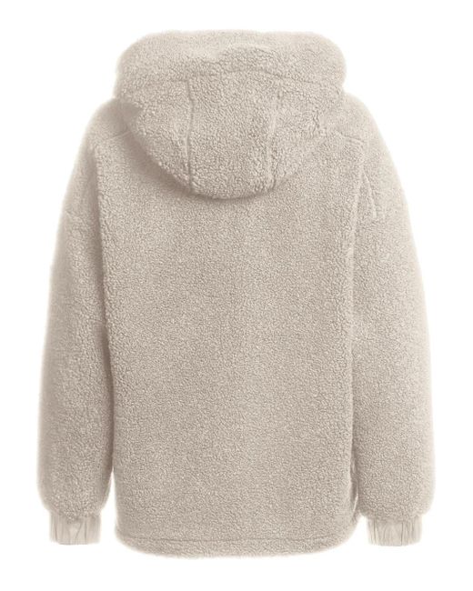 Parajumpers White Hooded Fleece Jacket