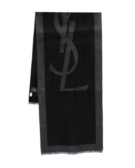 Saint Laurent Black Cassandra Scarf