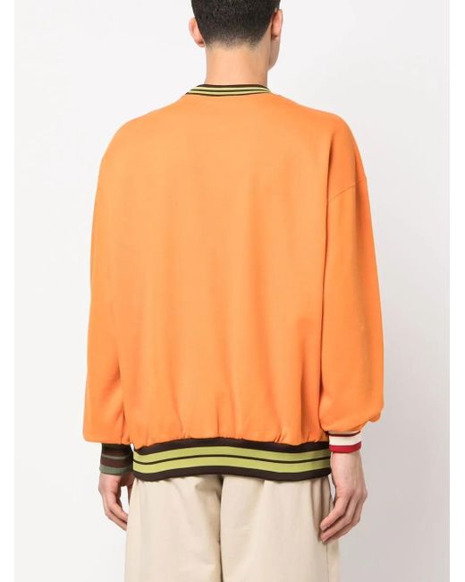 Jacquemus Orange Sweat Le Lasso À Bords Rayés for men