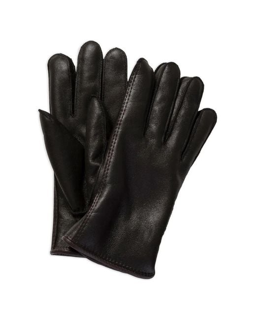 Parajumpers Black Wuncar Leather Gloves